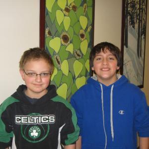 Ethan Thompson, left, won Edgecomb Eddy School's first-ever National Geographic Bee competition. At right is runner-up Ethan Carmolli. Courtesy of Edgecomb Eddy School Ethan Thompson, left, won Edgecomb Eddy School's first-ever National Geographic Bee competition. At right is runner-up Ethan Carmolli. Courtesy of Edgecomb Eddy School