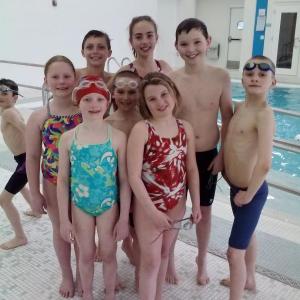Dolphin Swimmers 9 & 10 year olds who attended the YMCA New England Championship Meet at Springfield College in Springfield, Mass., this past weekend. Pictured from left to right, back to front: Zoe Eason, Chris Hamblett, Ella Yentsch, Ben Pearce, Rowan Kristan, Callan Eason, Jaimie Labrecque, and Maren Whitney. Courtesy of YMCA Dolphin Swimmers 9 & 10 year olds who attended the YMCA New England Championship Meet at Springfield College in Springfield, Mass., this past weekend. Pictured from left to right, back to front: Zoe Eason, Chris Hamblett, Ella Yentsch, Ben Pearce, Rowan Kristan, Callan Eason, Jaimie Labrecque, and Maren Whitney. Courtesy of YMCA