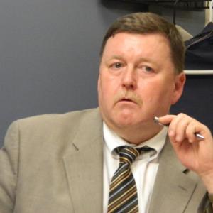 Two Bridges Regional Jail Administrator Mark Westrum expresses his concerns with the Board of Corrections ability to fund third and fourth quarter payments to flagship jails, at the Lincoln/Sagadahoc Jail Authority meeting March 13. CHARLOTTE BOYNTON/Wiscasset Newspaper