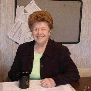 Charlotte Boynton in her Wiscasset Newspaper office, where area residents and officials would stop in to bend her ear. SUSAN JOHNS/Wiscasset Newspaper