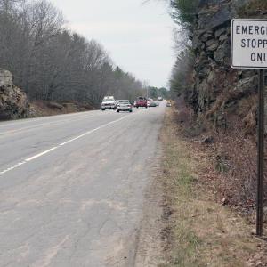 Many of these signs posted along Route 1 have been pulled up from the ground, according to Woolwich Code Enforcement Officer Bruce Engert. JOHN MAGUIRE/Wiscasset Newspaper