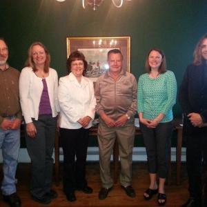 Attending retirement dinner are, from left, Arthur's son and daughter-in-law, Warren and Jan Richardson, his daughter, Linda, Arthur Richardson, granddaughter Cindy Farnham, and son, Michael Richardson. Courtesy of Liz Hall Attending retirement dinner are, from left, Arthur's son and daughter-in-law, Warren and Jan Richardson, his daughter, Linda, Arthur Richardson, granddaughter Cindy Farnham, and son, Michael Richardson. Courtesy of Liz Hall