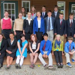 These students at the Center for Teaching and Learning in Edgecomb attended the Model United Nations Conference at the University of Southern Maine. Pictured from left are, back row: Kate Friant of Boothbay Harbor, Payton Sullivan of Brunswick, Nicholas Miaoulis of Newcastle, and Parker Elkins of Edgecomb; middle row: Sophia Stafford of Alna, Charlotte Collins of Woolwich, Claire Dauge-Roth of Bath, Teagan Guenther of Bath, Wallace Jackson of Woolwich, Teddy Matel of Round Pond, and Noah Jordan of Alna; front row: Elizabeth DiGiulian of Boothbay Harbor, Amelia Genus of Edgecomb, Noelle Timberlake of Southport, Helena Solorzano of Alna, Xander Bartone of Bath, Emily Sanborn of Alna, and Nathaniel Sinibaldi of Phippsburg. Courtesy of CTL These students at the Center for Teaching and Learning in Edgecomb attended the Model United Nations Conference at the University of Southern Maine. Pictured from left are, back row: Kate Friant of Boothbay Harbor, Payton Sullivan of Brunswick, Nicholas Miaoulis of Newcastle, and Parker Elkins of Edgecomb; middle row: Sophia Stafford of Alna, Charlotte Collins of Woolwich, Claire Dauge-Roth of Bath, Teagan Guenther of Bath, Wallace Jackson of Woolwich, Teddy Matel of Round Pond, and Noah Jordan of Alna; fr