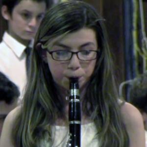 Samantha Myers performs a clarinet solo. Courtesy of Wiscasset Middle School