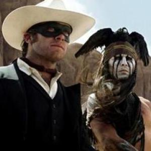 The Lone Ranger (Armie Hammer) and Tonto (Johnny Depp) 