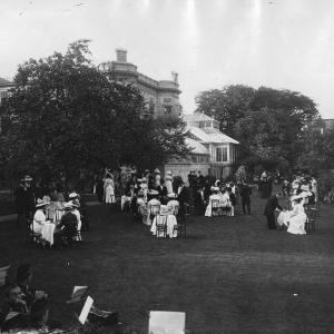 Garden party at Mr. Meighen's residence, Montreal, QC, 1908. Courtesy of the McCord Museum Garden party at Mr. Meighen's residence, Montreal, QC, 1908. Courtesy of the McCord Museum