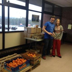 Wiscasset High School senior Nick Brackley school nurse Kristin Grasse