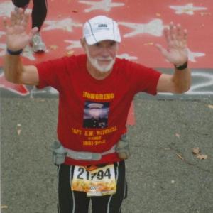 Robert McArtor of Southport completes the Marine Corps Marathon in Washington, D.C, in October 2012. Courtesy Robert McArtor Robert McArtor