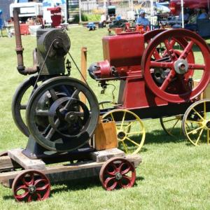 ON SATURDAY, JULY 5, visitors will have the opportunity to see “one lungers” and other early gasoline, diesel and steam engines operate and to learn about them first-hand from their passionate owners at the annual Antique Engine Meet at the Boothbay Railway Village. Courtesy of the Boothbay Railway Village