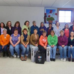 FOOD SERVICE DIRECTORS from Lincoln and Knox counties and their kitchen staff attending a training hosted by Let’s Go! The training reached staff from 16 schools across the two counties and focused on increasing understanding of federal meal pattern requirements and gave them skills to improve the layout of their lunchrooms to maximize healthy choices. Let’s Go! is a nationally recognized childhood obesity prevention program that focuses on increasing physical activity and healthy eating for children birth to 18. Let’s Go! Lincoln County is a partnership of Lincoln County Healthcare, schools, YMCAs, physicians and community groups and reaches more than 3,000 children in schools, day cares and other community organizations in Lincoln County. Courtesy of LincolnHealth