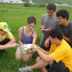 Teens learn a variety of field naturalist skills at the Teen Institute for the Environment every summer. Courtesy of Damariscotta River Association