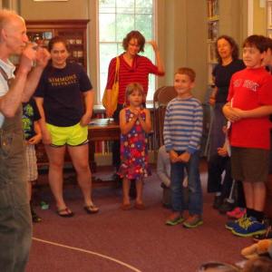 Jackson Gillman entertains at Story Time.