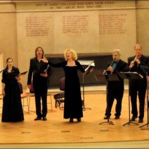 Anne Azema, soprano and artistic director, and the Boston Camerata in concert. Courtesy of Suki Flanagan The Boston Camerata