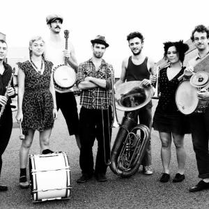 The New Orleans band Tuba Skinny, set to appear at Schooner Landing on Saturday, Aug. 30. Courtesy of Greg Latimer