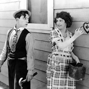 Buster Keaton and Sybil Seely in a scene from "One Week." Courtesy of Jason Sheckley, Harbor Theatre