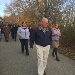 Wiscasset Middle School Principal Bruce Scally, Natalie Allen, Sarah Ricker