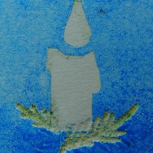 Learn how to create cards such as this with Kay Miler through Midcoast Printmakers. Courtesy of Midcoast Printmakers