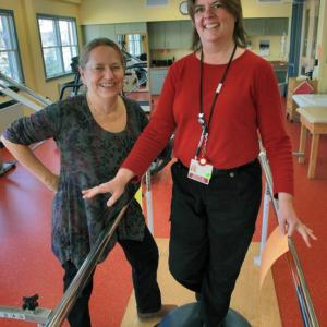 LincolnHealth Occupational Therapy Assistant Debbie Hidu, left, and Physical Therapist Heather Brewer will present a workshop on how to remain physically active and avoid falls at St. Andrews Village Jan. 26 from 11 a.m. to noon. Courtesy of LincolnHealth