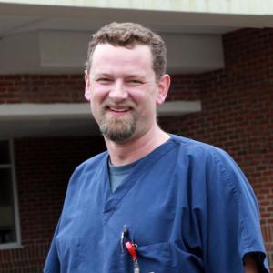 Eric Duffy, RN, graduated from the Central Maine Community College nursing program at the Lincoln County Healthcare Education Center in Damariscotta in 2012. He is now an emergency department nurse at LincolnHealth. Courtesy of LincolnHealth
