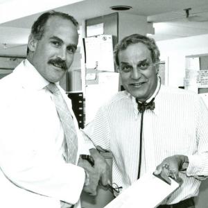 Dr. Frank Avantaggio, right, with Orthopaedic Surgeon Dr. Edward White in the early 1990s. Courtesy of Robert Mitchell