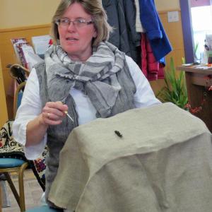 Primitive folk artist Susie Stephenson. Courtesy of Marianne Pinkham