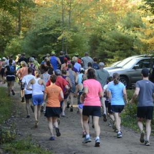 Running the trails at Hidden Valley Nature Center in Jefferson. Courtesy of Andy McEvoy