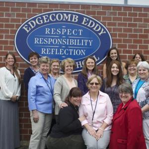 The Edgecomb Eddy School staff is proud of being one of 21 schools designated by the Maine Department of Education for achieving high performance standards on the state’s accountability system. Courtesy of Edgecomb Eddy School