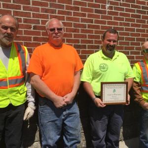 Les Wentworth, Bob Wolfe, Ron Lear, Steve Schweigard, Wiscasset Transfer Station
