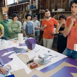 Paul Sacaridiz, Haystack's new director, is also an accomplished ceramicist and instructor. Here he teaches in the clay studio in 2012. Courtesy of Haystack