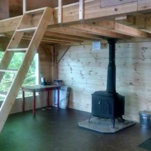 The inside of the newly finished cabin. Courtesy of Andy McEvoy