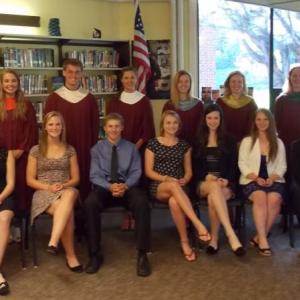Wiscasset High School National Honor Society members, from left, front row: Samantha Arsenault, Gabrielle Chapman, Hanna Foye, Grant Hefler, Amanda Johnson, Kennedy Orr, Charlene Reed, David Roach and Jasmine Smith; back row: Treasurer Erika Auger, Ridge Barnes, President Miranda McIntire, Vice President Hannah Welborn, Secretary Maeve Carlson, Colleen Hendricks. Missing is Kayla Gordon. Courtesy photo