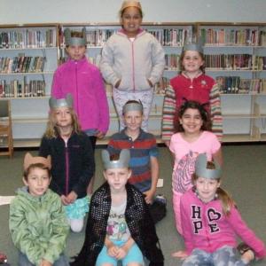 The "Belling the Cat" cast. Pictured from left are, front row: Sully, Makenzie and Jenna; middle row: Emily, Robert and Brittany; back row: Sadie, Qiana and Linnea. Courtesy of Lisa Hardman