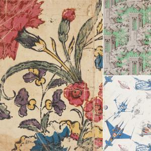 Some examples of historic wallpaper. Courtesy of Peggy Konitzky