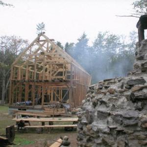 This building will house a wood working shop on the first floor and a fiber arts studio on the second floor. Courtesy of Stone Soup Institute