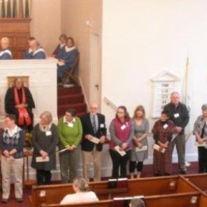 Presentations to area charities are made at the First Congregational Church of Wiscasset on October 25. Courtesy photo