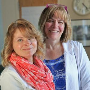 Carole Sharkey, RN, left, manager of the Urgent Care Center on the St. Andrews Campus of LincolnHealth, and Nancy Jackson, RN, Manager of LincolnHealth Emergency Department. Courtesy of LincolnHealth