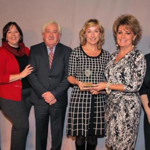 LincolnHealth was named a Top Rural Hospital at a special ceremony in Washington, D.C. on December 1. Pictured from left are LeapFrog Group President and CEO Leah Binder, Lorrie Marquis and Frank Johnston of the Maine Health Management Coalition, LincolnHealth Director of Quality Management Cindy Coyne, LincolnHealth Chief Operating Officer Cindy Wade, and Leapfrog Group Board of Directors Chair Laurel Pickering. Courtesy of LincolnHealth