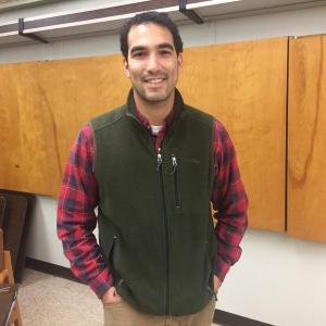 Departing Wiscasset Town Planner Jamel Torres pauses for a photo request after a Historic Preservation Commission meeting Dec. 3. SUSAN JOHNS/Wiscasset Newspaper