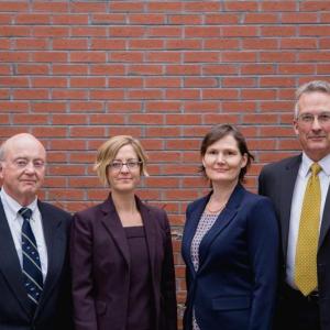 Attorneys Jim Gallagher, Jenny Villeneuve, Marcia DeGeer and Tim Kimpton. Courtesy photo