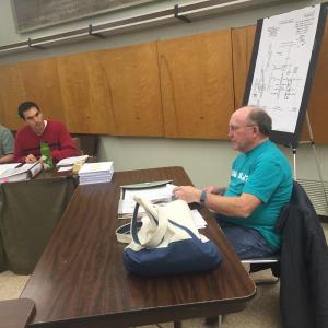 LeBlanc Associates President Joseph LeBlanc appears before the Wiscasset Planning Board Dec.14 about a proposed dock project. SUSAN JOHNS/Wiscasset Newspaper