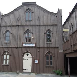 The Chocolate Church Arts Center Annex, which includes the Curtis Room on the ground floor, will receive much needed weatherization work thanks to a grant from Maine’s Grants to Green program. Courtesy of Jennifer DeChant