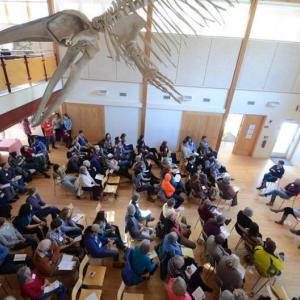 Attendees from last year’s “Local Food, Local Hunger” forum listening to the introductory panel. Courtesy of Chris Percy