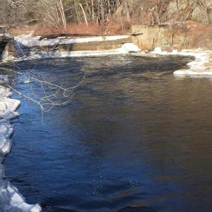 Alna’s Head Tide Dam on a recent winter day along the Sheepscot River. SUSAN JOHNS/Wiscasset Newspaper