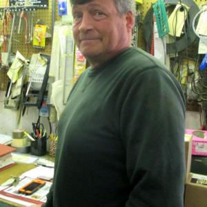 Wiscasset’s new town mechanic Ted Snowdon, at the town garage. His late uncle Fred Snowdon served for many years as Wiscasset’s postmaster. PHIL DI VECE/Wiscasset Newspaper