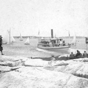 The steamer Islander at Squirrel Island Landing, 1901. Courtesy photo