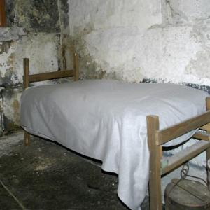 In 1811, the Lincoln County Jail in Wiscasset with individual cells was a modern improvement on earlier facilities where all the prisoners were thrust into a single room. Courtesy of the Lincoln County Historical Association.