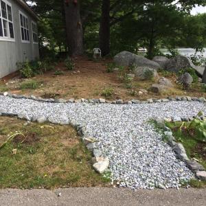 An erosion control project at Midcoast Conservancy’s summer office. Courtesy photo