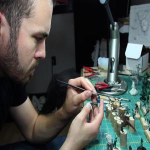 Nicolas Genovese is one of the featured artists in Lee Arnott's “Creating Gardiner” airing on MPBN June 30 and July 2. The young man is a sculptor providing high quality prototype sculptures for gaming companies around the world. Gardiner Maine based sculptpr Nicolas Genovese