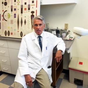 Dr. Ronald Rovner in his Wiscasset office at the Lincoln Medical Partners Building in Wiscasset. SUZI THAYER/Boothbay Register