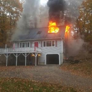 An early morning blaze in Boothbay on Saturday, Nov. 5 was quickly contained by area firefighters. The house was occupied at the time of the fire, but residents were able to escape before firefighters arrived on scene.